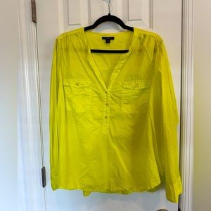 Bright Yellow Women’s JCrew Blouse, size 2X